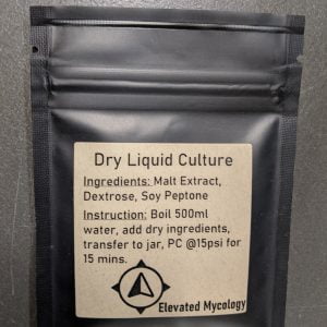 Dry liquid mushroom culture
