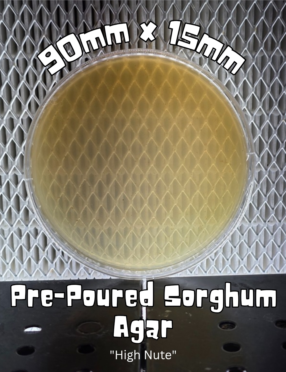 Prepoured "High Nute" Sorghum Agar (90mm)