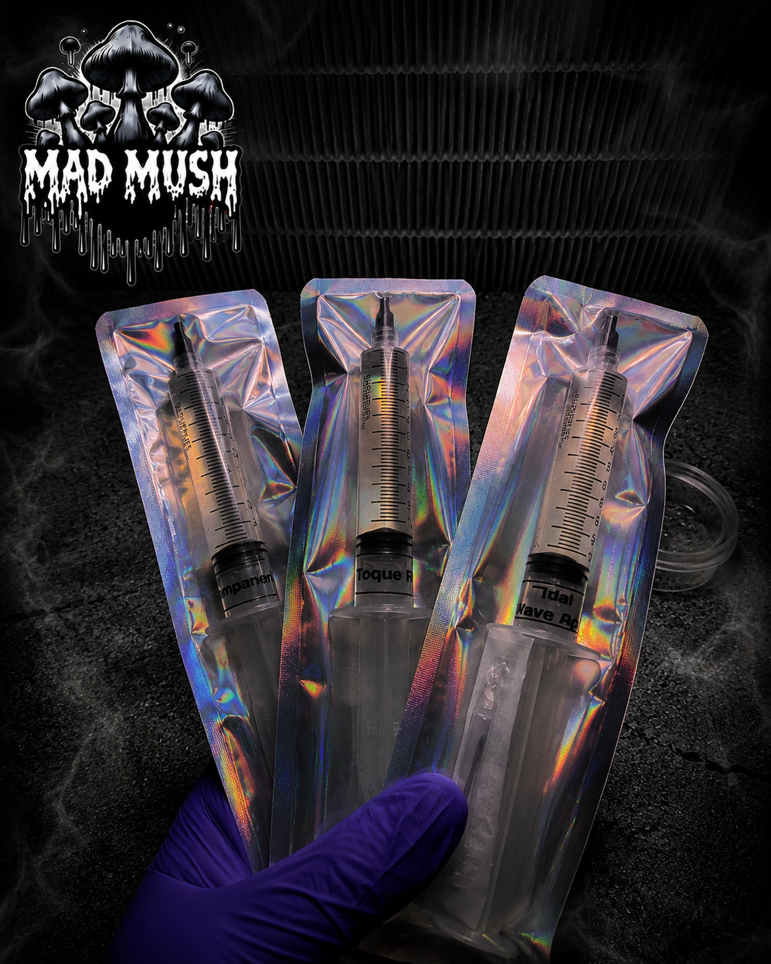 3-Pack Variety 10ml Research Syringes (Tampanensis, Toque F8, Tidal Wave x Ape)