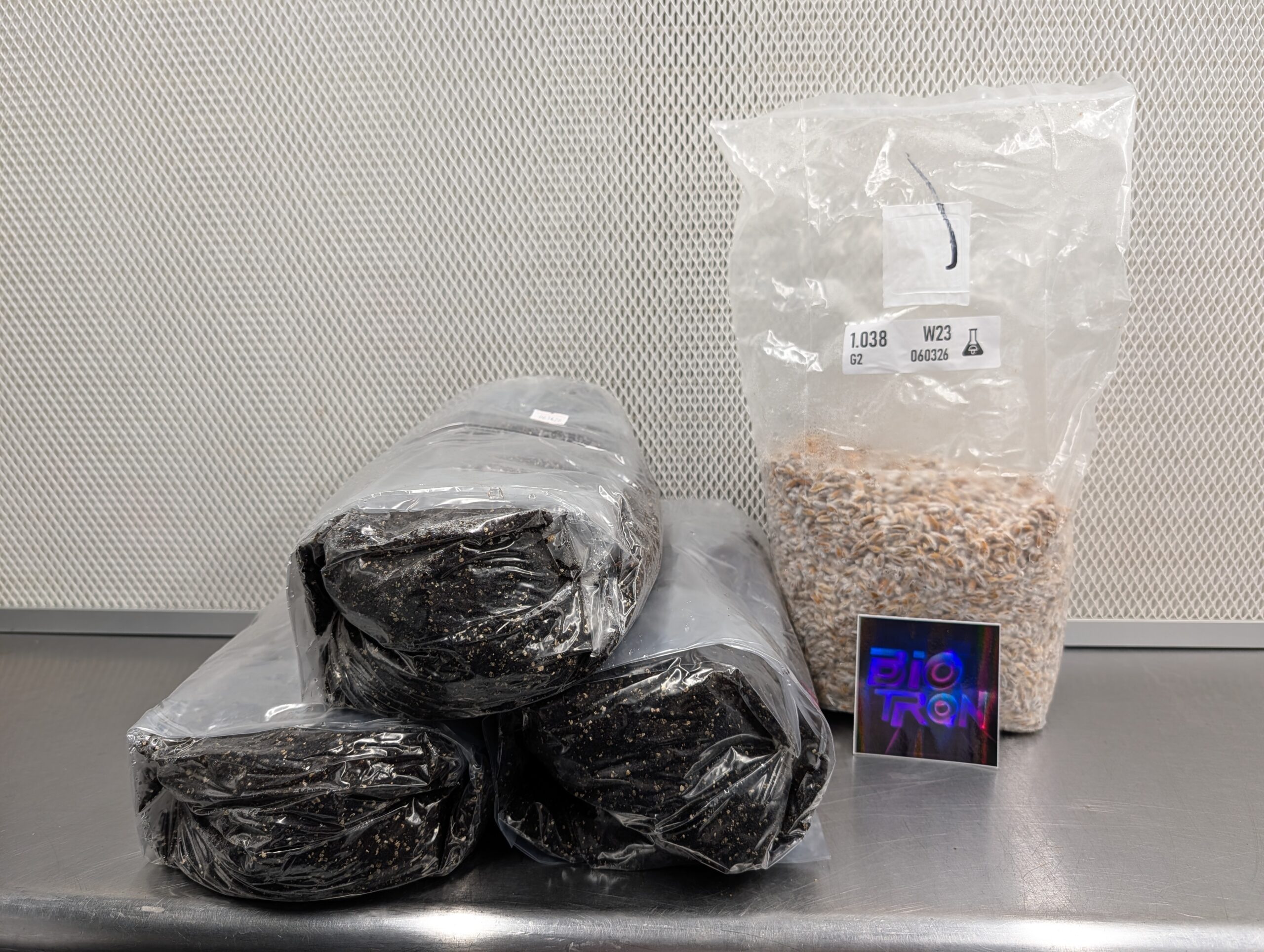 Get Growing Quick Kit – 3 Fruiting Bags + 3 lbs Colonized Grain Spawn (0.2 Micron Filter Patch)